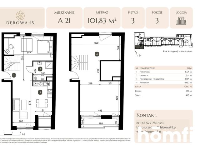 NOWOCZESNA INWESTYCJA | DĘBOWA 45 | 3 POK | LOGGIA | TARAS | PARKING PODZIEMNY | KOMÓRKA | CENTRUM - Mieszkanie - Sprzedaż - Katowice, Dąb