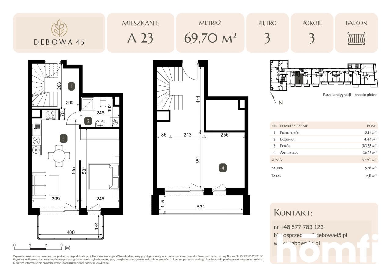 MODERN INVESTMENT | DĘBOWA 45 | 3 ROOMS | BALCONY | TERRACE | UNDERGROUND PARKING | STORAGE ROOM | CENTER - Apartment - Sale - Katowice, Dąb