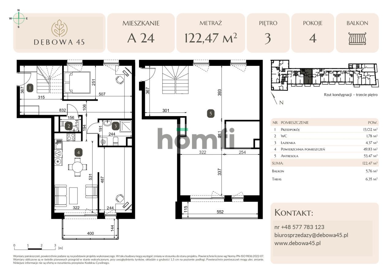MODERN INVESTMENT | DĘBOWA 45 | 3 ROOMS | BALCONY | TERRACE | UNDERGROUND PARKING | STORAGE ROOM | CENTER - Apartment - Sale - Katowice, Dąb