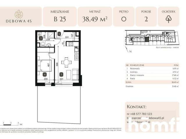 NOWOCZESNA INWESTYCJA | DĘBOWA 45 | 2 POK | OGRÓDEK | PARKING PODZIEMNY | KOMÓRKA | CENTRUM - Mieszkanie - Sprzedaż - Katowice, Dąb