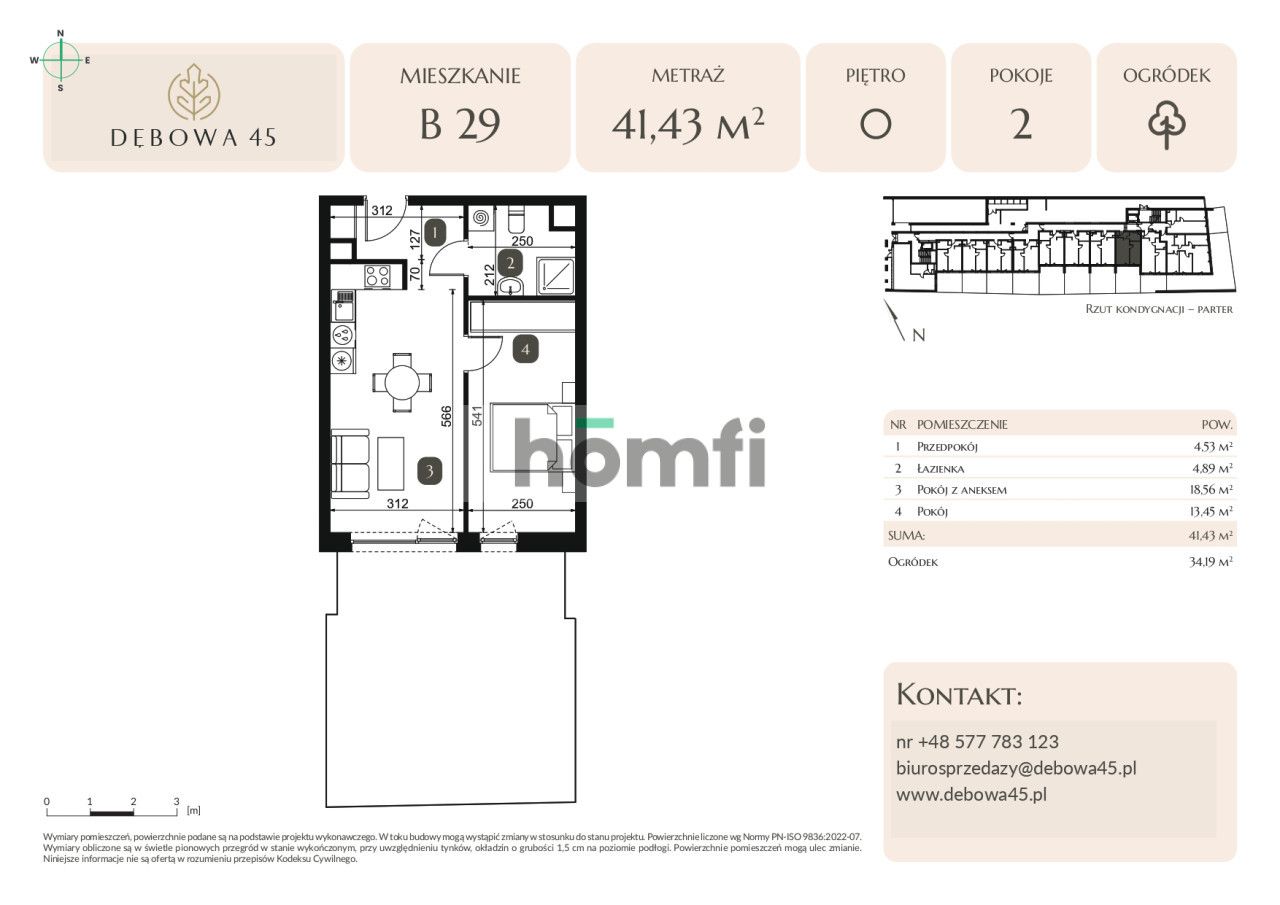 MODERN INVESTMENT | DĘBOWA 45 | 2 ROOMS | GARDEN | UNDERGROUND PARKING | STORAGE ROOM | CENTER - Квартира - Продаж - Katowice, Dąb