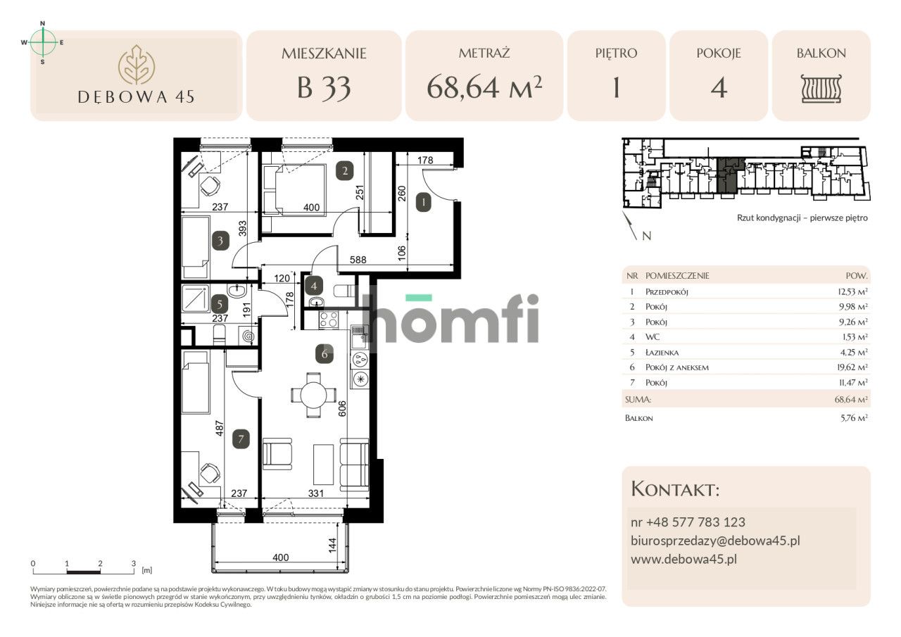 MODERN INVESTMENT | DĘBOWA 45 | 4 ROOMS | BALKONY | UNDERGROUND PARKING | STORAGE ROOM | CENTER - Квартира - Продаж - Katowice, Dąb