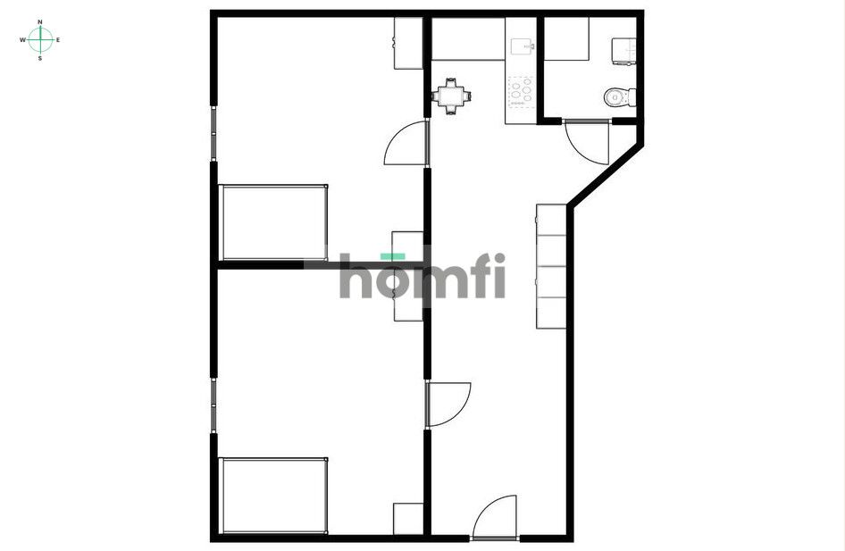 Two independent rooms in a great location!! - Apartment - Rent - Poznań, Wilda / Wilda