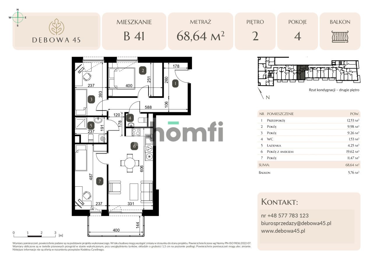 MODERN INVESTMENT | DĘBOWA 45 | 4 ROOMS | BALKONY | UNDERGROUND PARKING | STORAGE ROOM | CENTER - Apartment - Sale - Katowice, Dąb