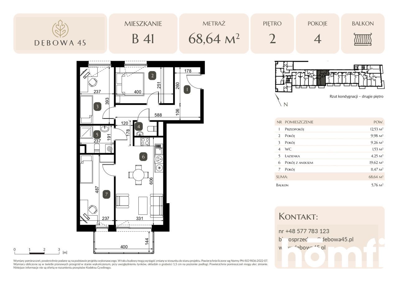 MODERN INVESTMENT | DĘBOWA 45 | 4 ROOMS | BALKONY | UNDERGROUND PARKING | STORAGE ROOM | CENTER - Apartment - Sale - Katowice, Dąb