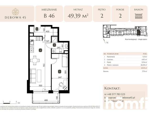 MODERN INVESTMENT | DĘBOWA 45 | 2 ROOMS | BALCONY | UNDERGROUND PARKING | STORAGE ROOM | CENTER - Квартира - Продаж - Katowice, Dąb