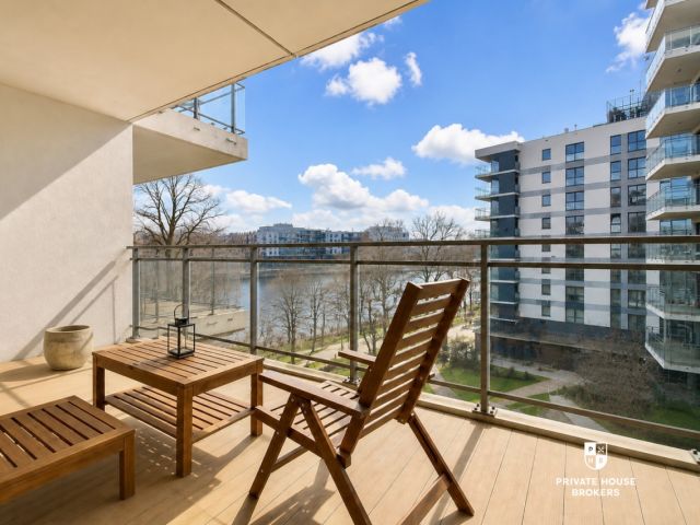 3-room apartment with 2 balconies in the River Point development - Apartment - Rent - Wrocław, Kępa Mieszczańska