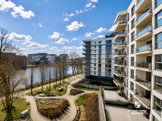 3-room apartment with 2 balconies in the River Point development - Apartment - Rent - Wrocław, Kępa Mieszczańska