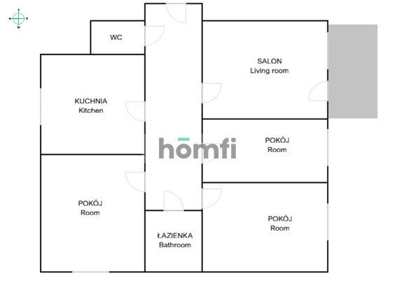Spacious 4-Room Apartment | Oficerskie Estate | Balcony | Parking - Apartment - Rent - Kraków, Śródmieście / Olsza