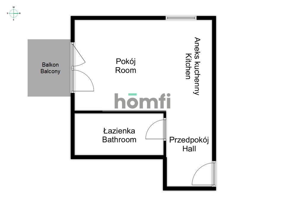 Przestronna kawalerka w centrum I balkon I od 1 sierpnia - Mieszkanie - Wynajem - Wrocław, Krzyki / Przedmieście Oławskie