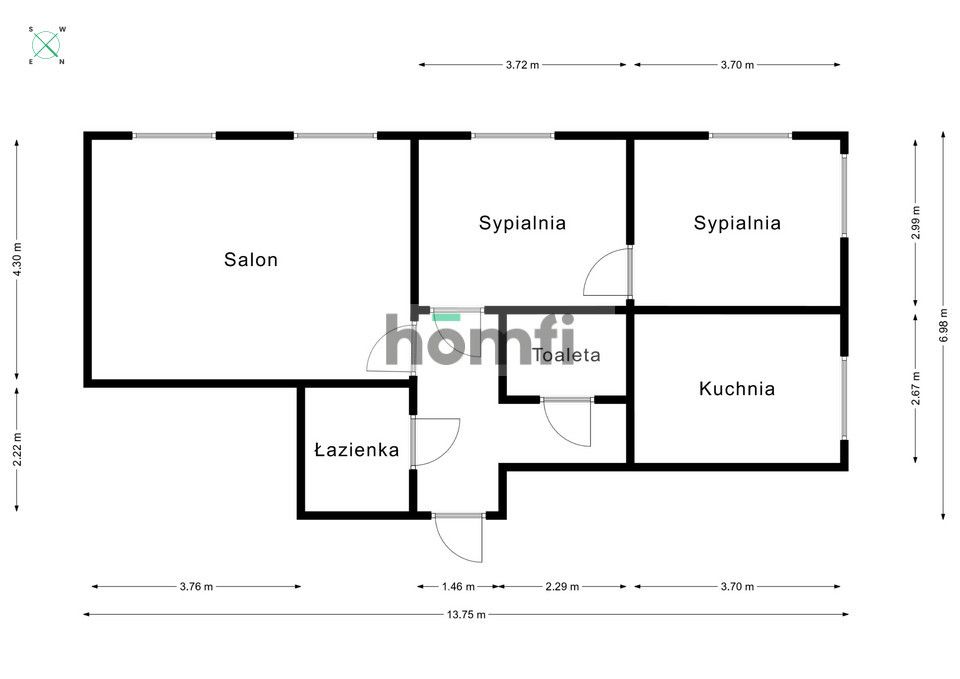 Lokal/ mieszkanie w ścisłym Centrum, 3 pok, 70m2 - Mieszkanie - Wynajem - Warszawa, Śródmieście / Stare Miasto