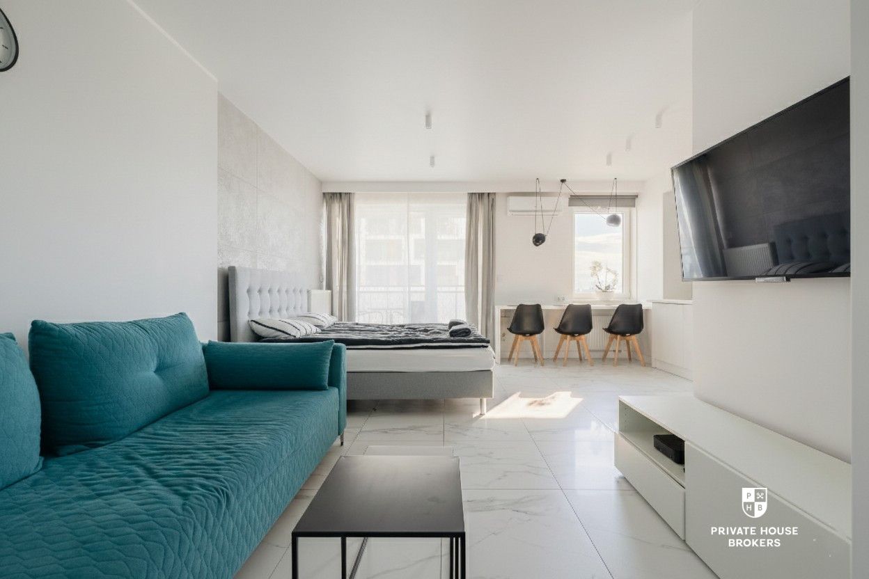 Studio z balkonem i klimatyzacją na Tarnogaju - Apartment - Rent - Wrocław, Krzyki / Tarnogaj