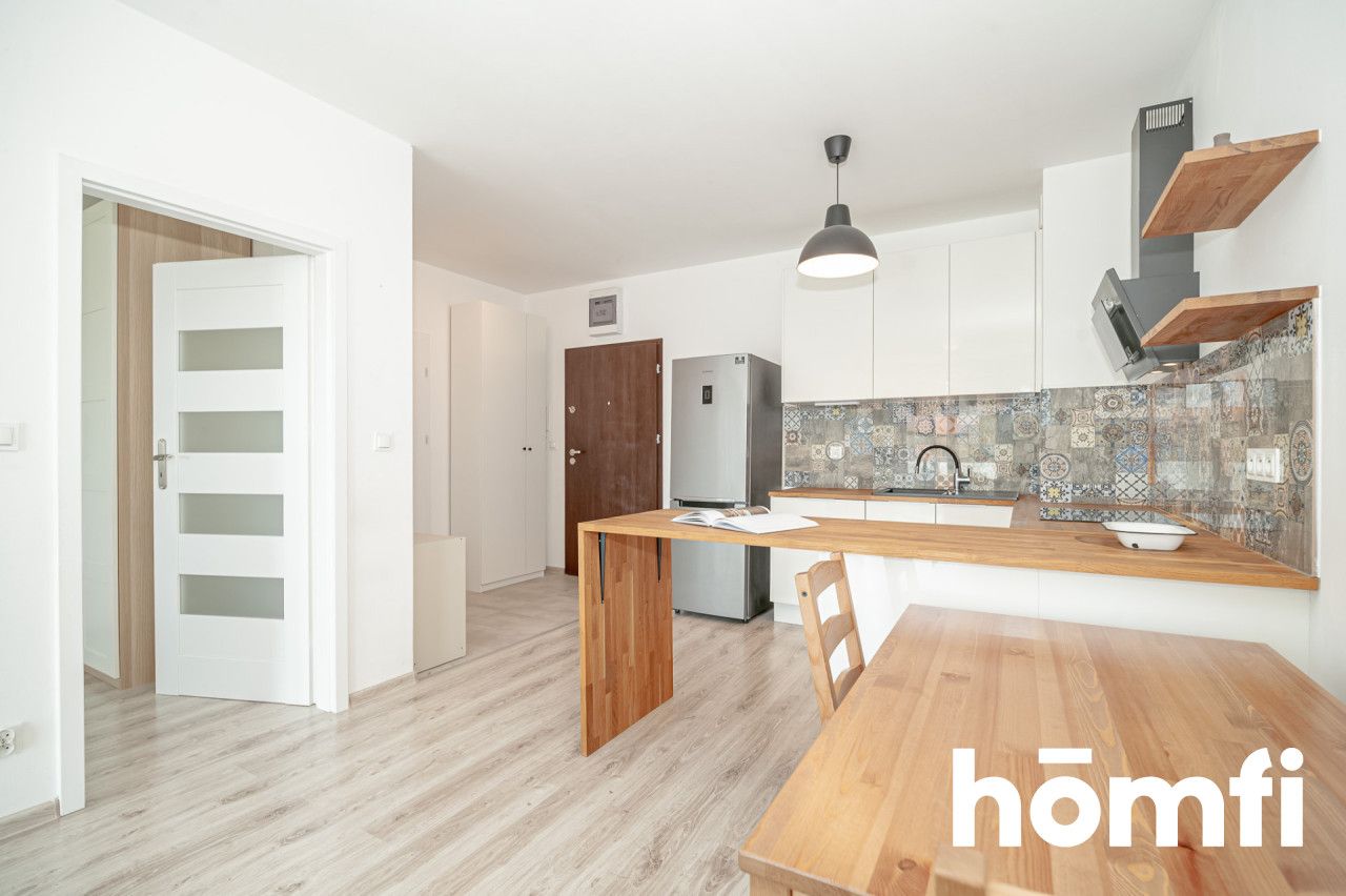 Living room with a kitchenette, air conditioning, and a bedroom – Piaseczno - Квартира - Оренда - Piaseczyński, Piaseczno