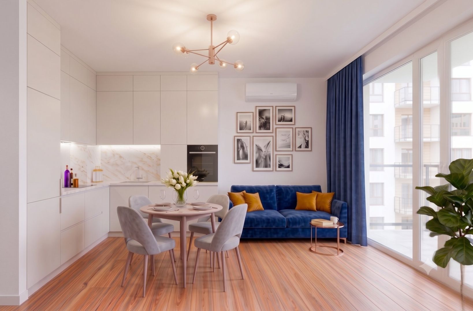Air-conditioned apartment | 2 rooms | Wybickiego St | Fort Natura | Krowodrza - Apartment - Sale - Kraków, Krowodrza