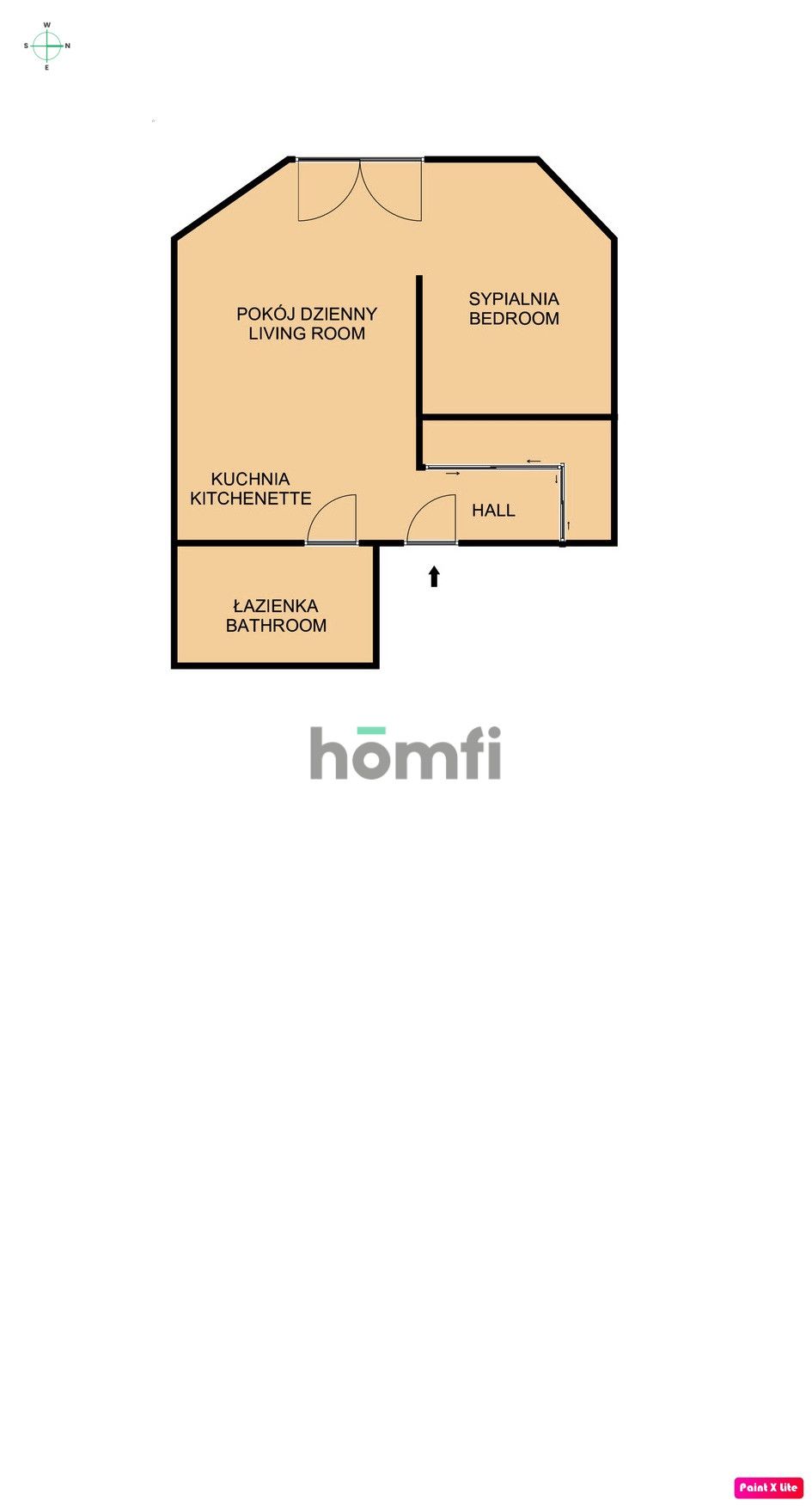 Comfortable studio with separate bedroom - Osobowice - Apartment - Sale - Wrocław, Psie Pole / Osobowice