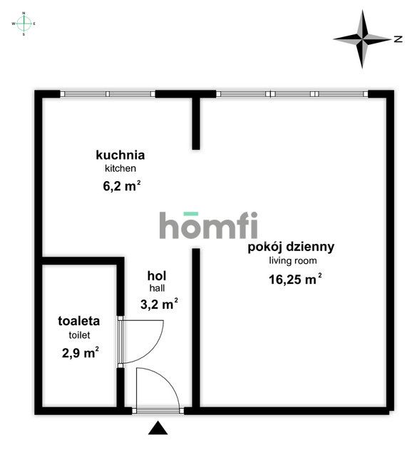 Studio apartment with a separate bedroom – Racławicka Street - Квартира - Продаж - Świdnicki, Świdnik