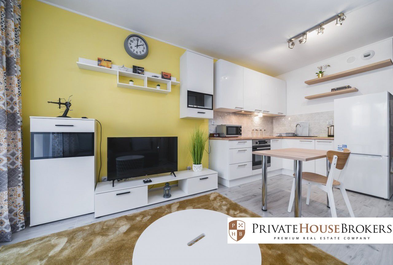 Kliny, Szwed-Śniadowskiej, 24m²: modern studio with a balcony - Apartment - Rent - Kraków, Podgórze / Kliny
