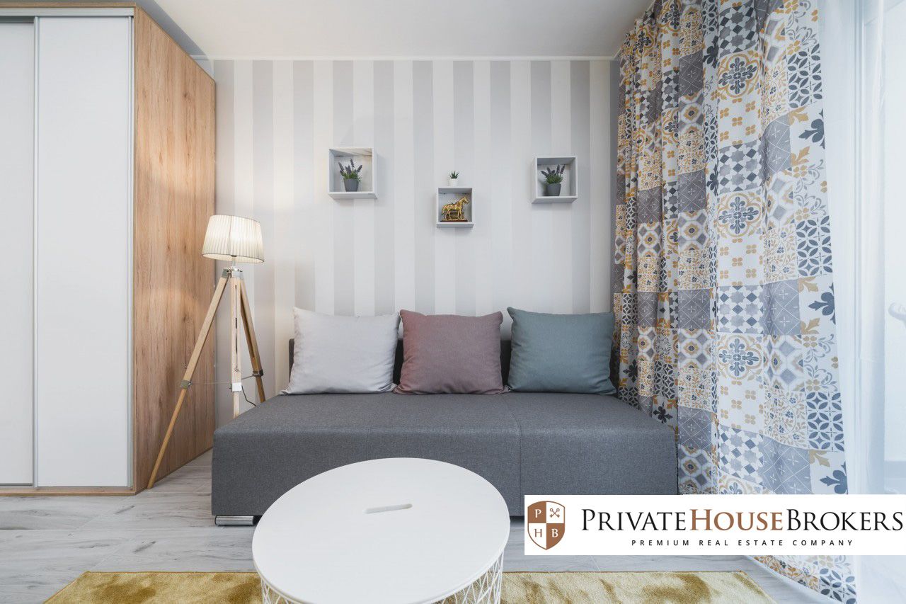 Kliny, Szwed-Śniadowskiej, 24m²: modern studio with a balcony - Apartment - Rent - Kraków, Podgórze / Kliny