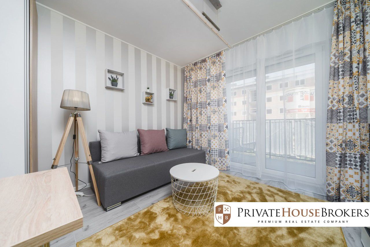 Kliny, Szwed-Śniadowskiej, 24m²: modern studio with a balcony - Apartment - Rent - Kraków, Podgórze / Kliny