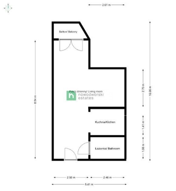 A modern studio apartment for rent in Mokotów! - Apartment - Rent - Warszawa, Mokotów
