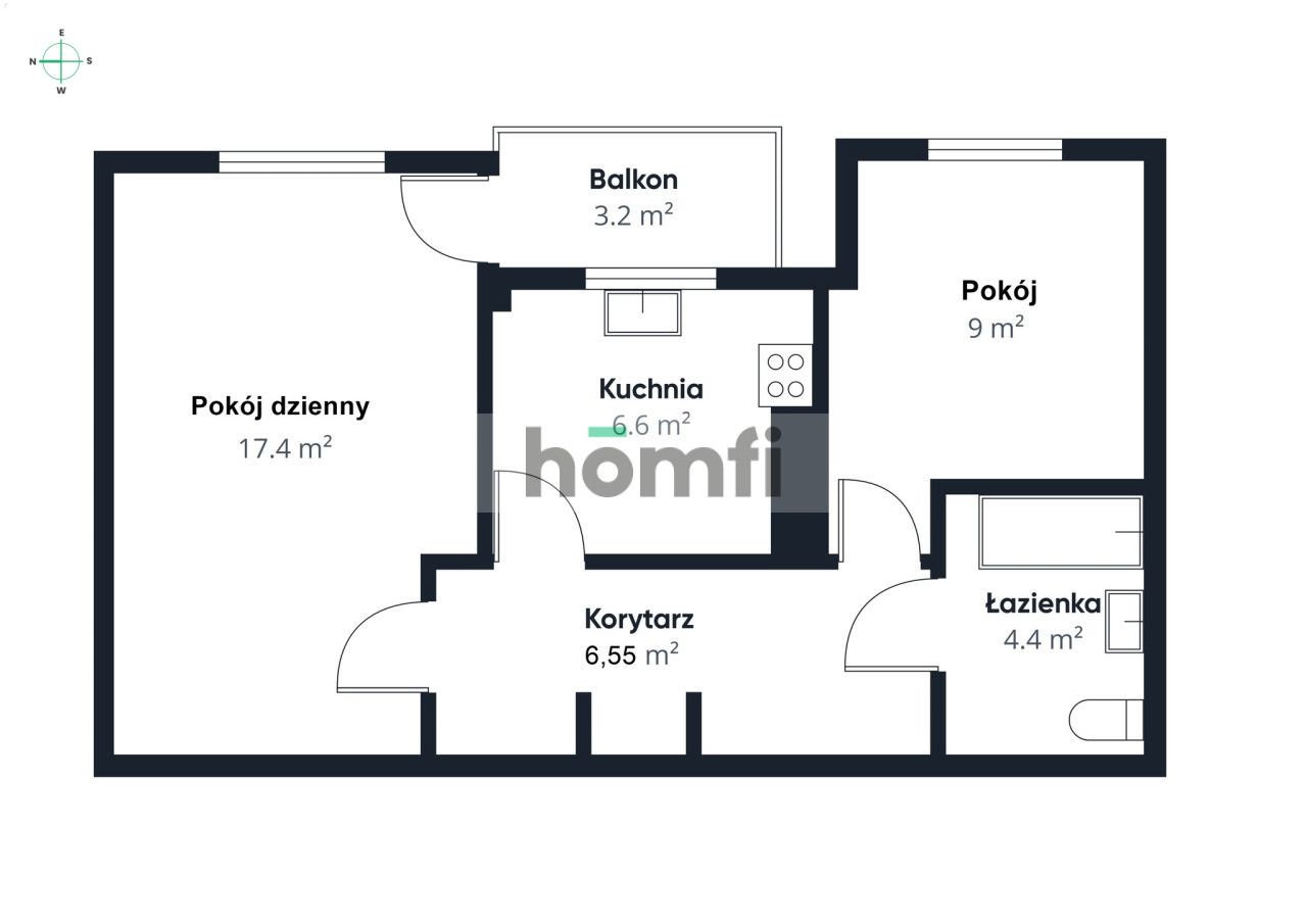 Projektant area | 2 separate rooms | Low rent - Квартира - Продаж - Rzeszów, Franciszka Kotuli