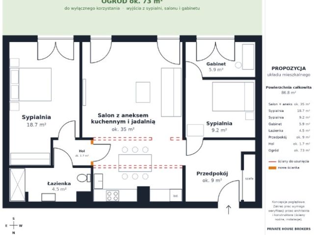 APARTMENT WITH A 73 m² GARDEN NEAR BONARKA – PLN 100,000 OFF UNTIL 30 NOVEMBER - Apartment - Sale - Kraków, Podgórze / Bonarka