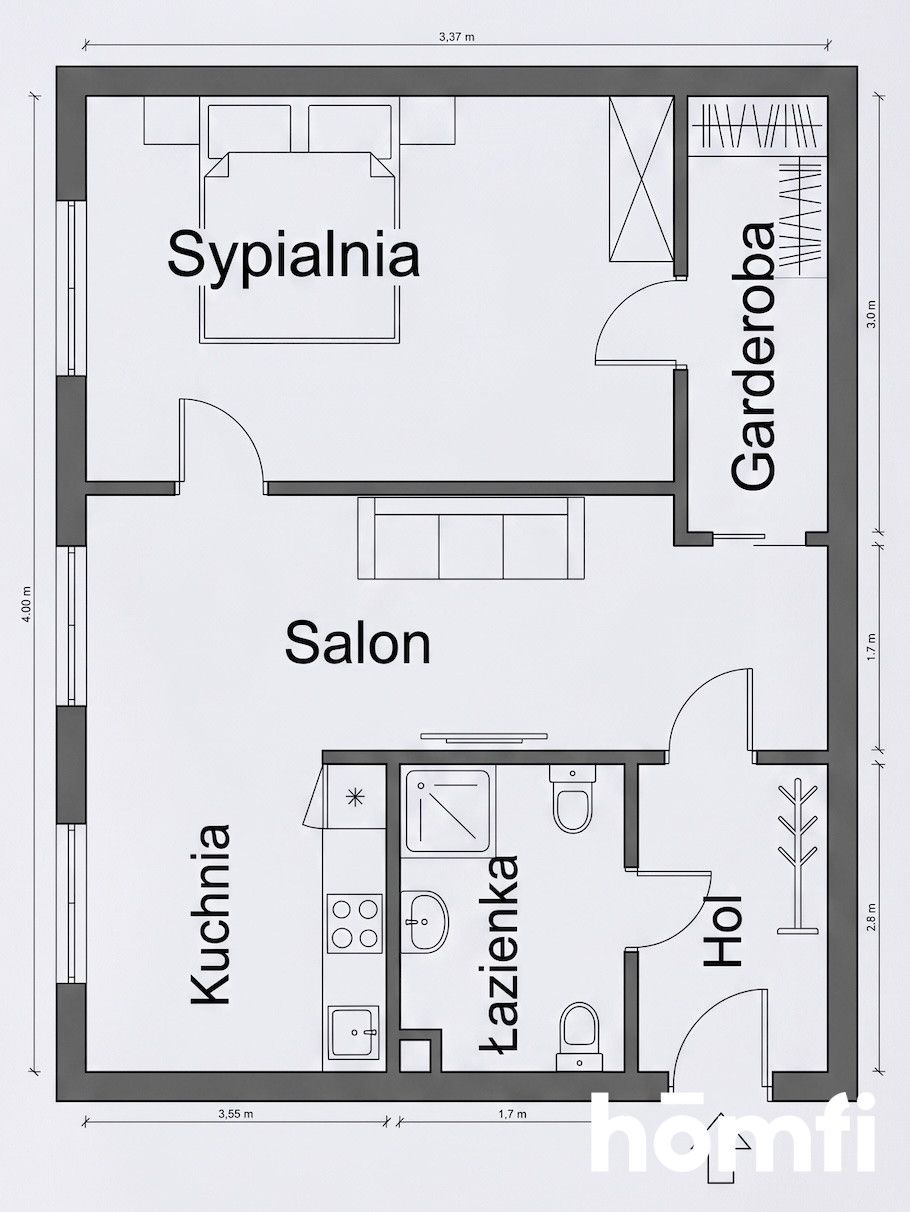 2 rooms | 35sqm | WOLA | available now - Apartment - Rent - Warszawa, Wola