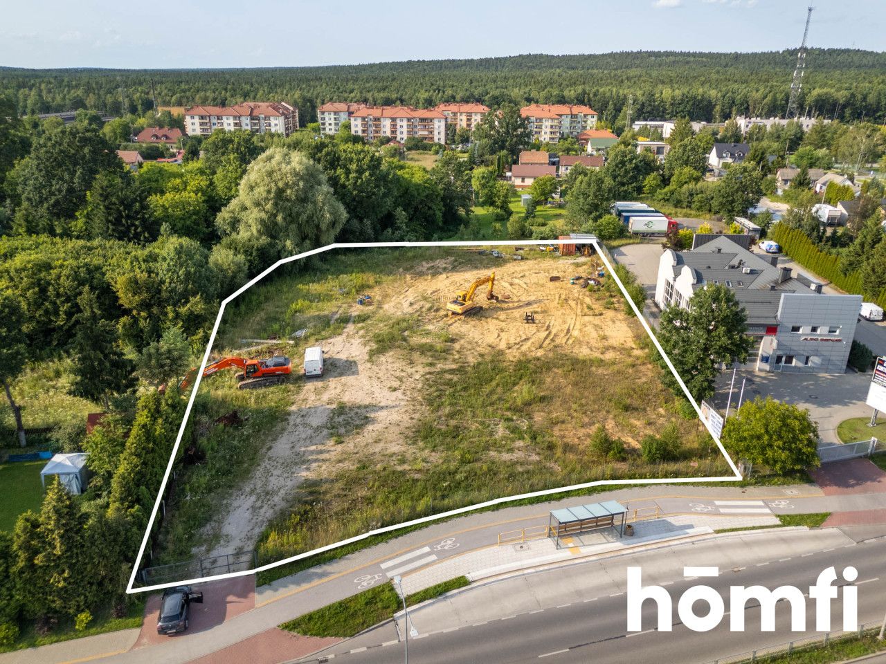 Nieruchomość gruntowa przy ul W. Witosa na wynajem - Plot - Rent - Kielce, Sieje