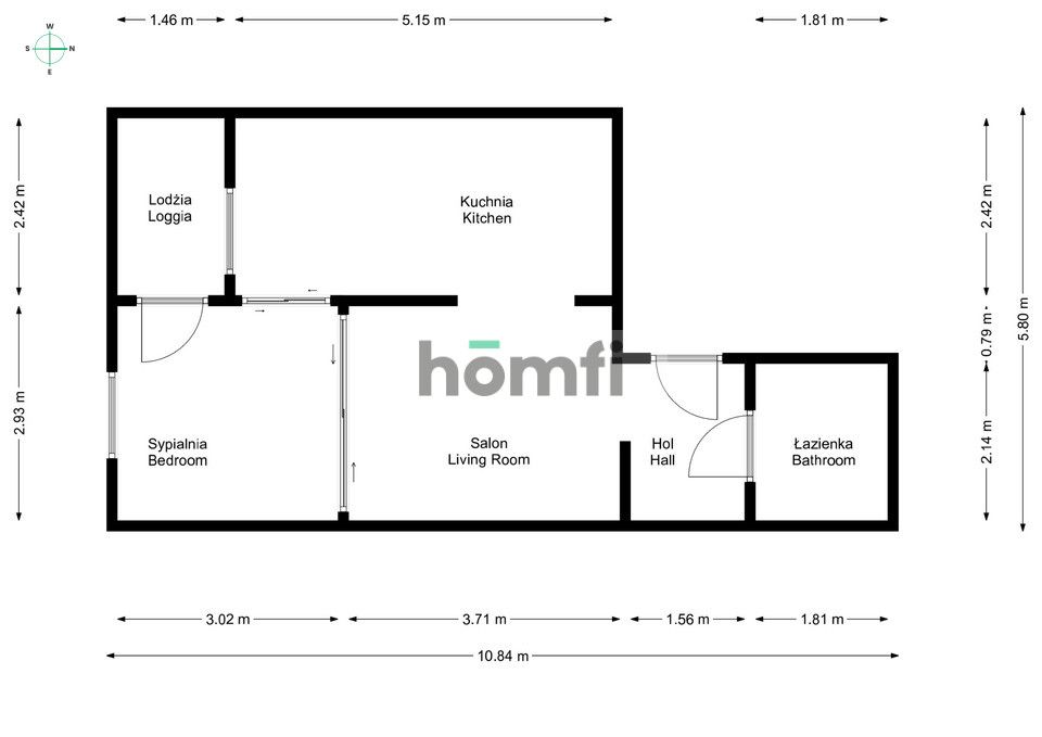 Bright 2-room apartment for sale in Poznań/Naramowice - Apartment - Sale - Poznański, Suchy Las