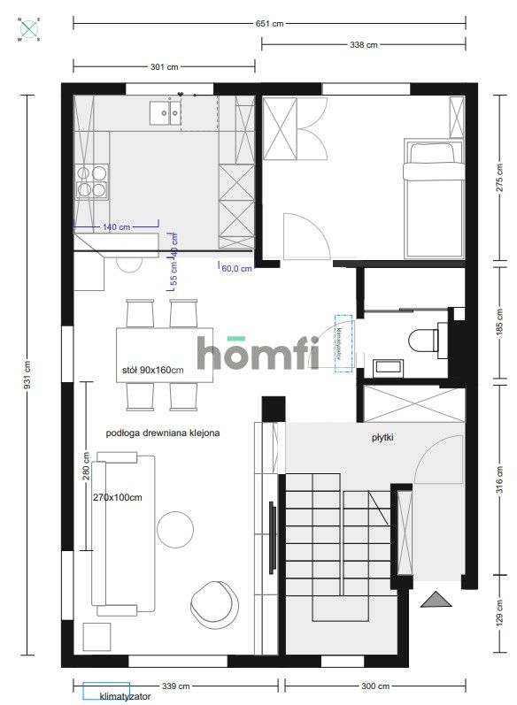 Modern and spacious two-level apartment - Apartment - Sale - Kraków, Podgórze / Jugowice