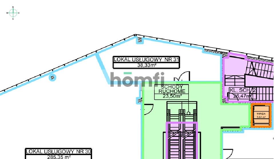 NA WYNAJEM lokal handlowo - usługowy w centrum Rzeszowa, 38,33 m², Olszynki Park | Szopena - Lokal użytkowy - Wynajem - Rzeszów, Śródmieście