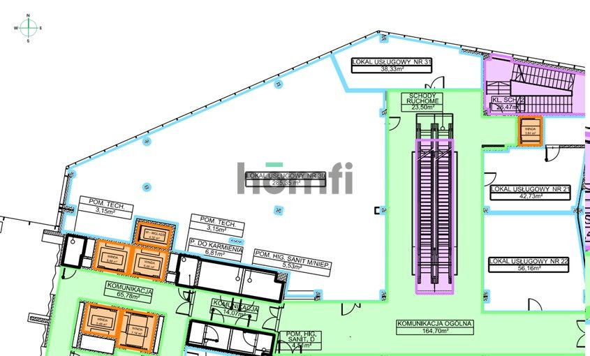 Retail/service premises for rent in the center of Rzeszów, approx. 260 m², Olszynki Park | Szopena - Commercial premises - Rent - Rzeszów, Śródmieście
