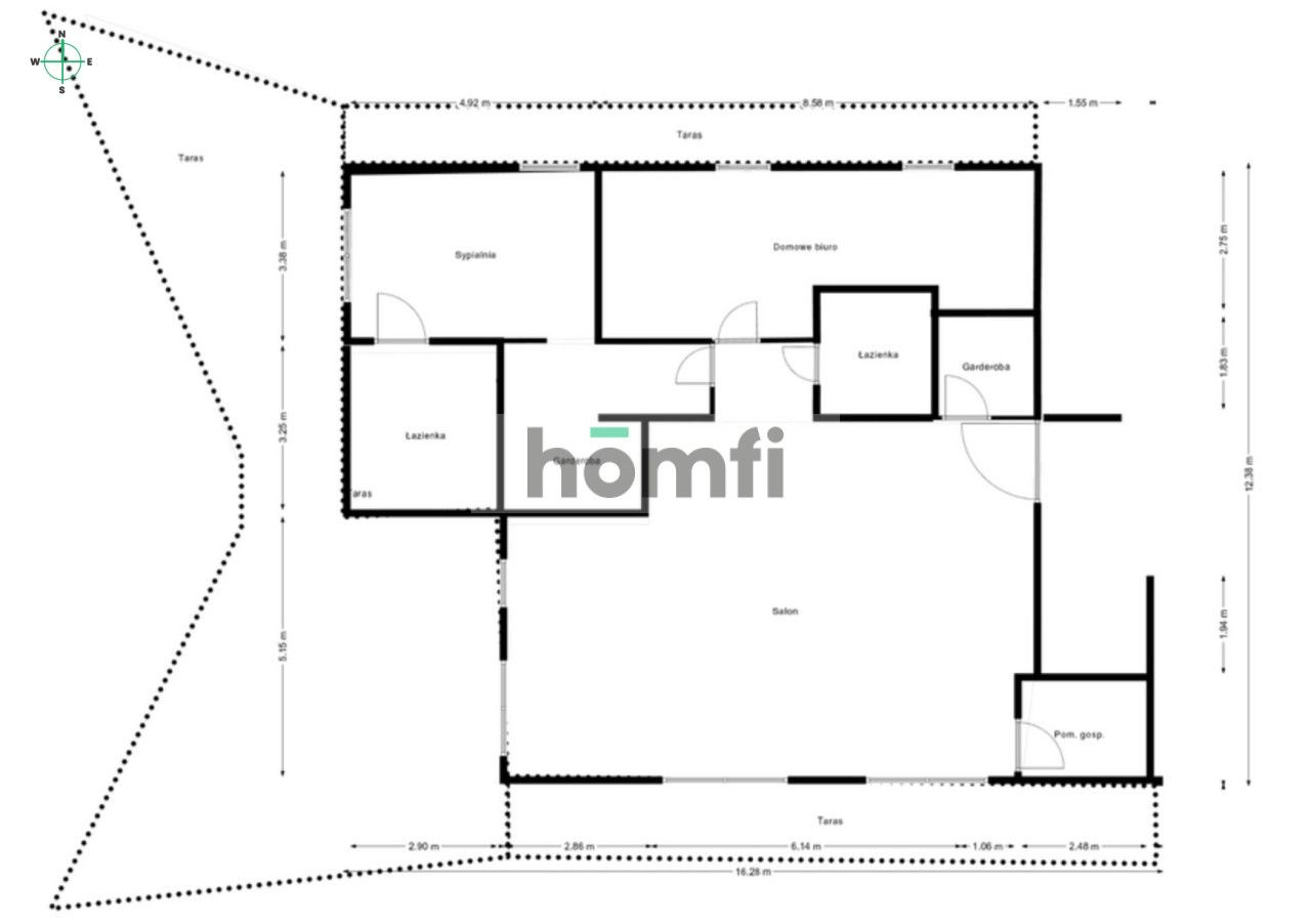 PENTHOUSE 119 SQM | 90 SQM TERRACE | LOXONE SMART HOME | PREMIUM SOKOŁÓWKA - Apartment - Sale - Łódź