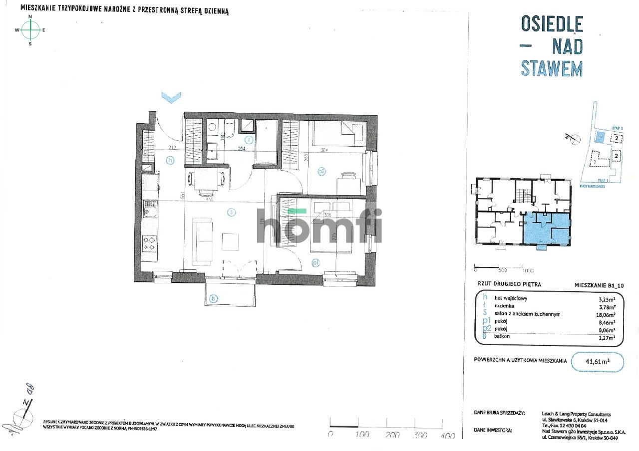 3-room apartment with parking in the Nad Stawem estate - Apartment - Sale - Kraków, Podgórze / Płaszów