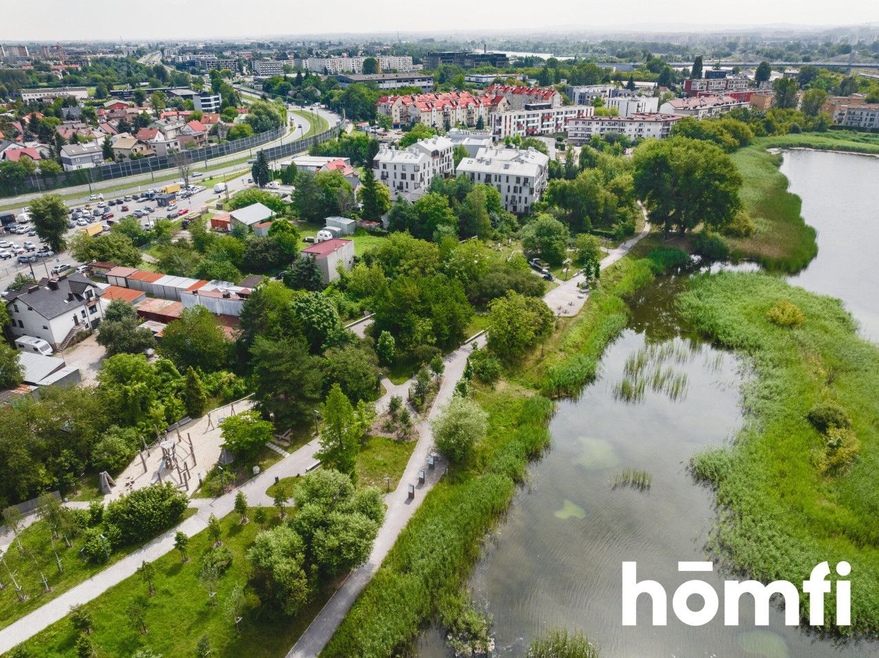 3-room apartment with parking in the Nad Stawem estate - Apartment - Sale - Kraków, Podgórze / Płaszów