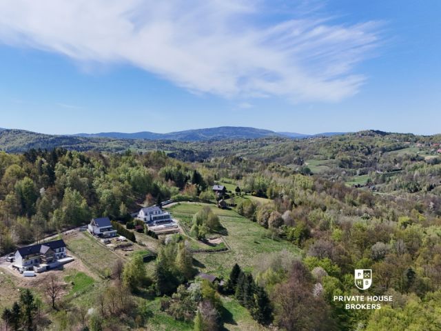 Działka budowlana 1371 m² | Brzezowa, gm. Dobczyce | Media | MPZP | Widokowa okolica - Działka - Sprzedaż - Myślenicki, Dobczyce / Brzezowa