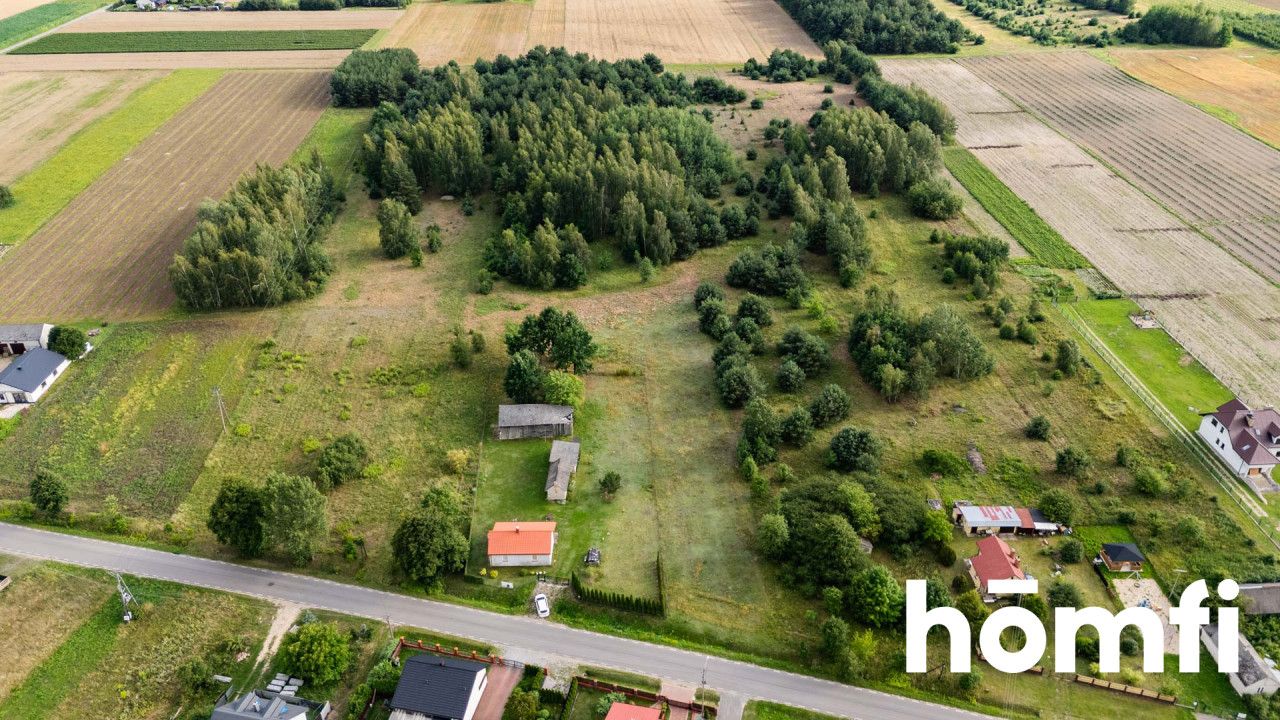Big and wide plot with small house and other buildings - Plot - Sale - Zwoleński, Przyłęk / Okrężnica