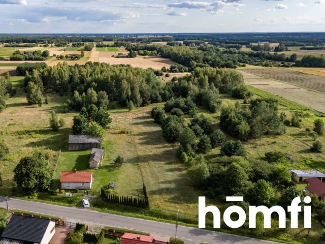 Duża i szeroka działka z domkiem, zabudowaniami i lasem - Działka - Sprzedaż - Zwoleński, Przyłęk / Okrężnica