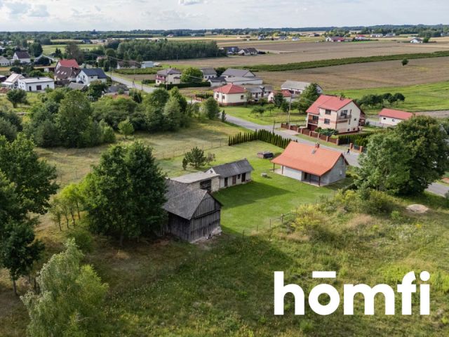 Duża i szeroka działka z domkiem, zabudowaniami i lasem - Działka - Sprzedaż - Zwoleński, Przyłęk / Okrężnica