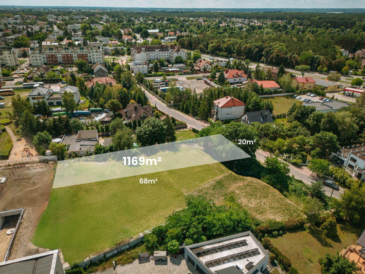 Plot | Wrzosy | Warzywna street | 1169 m2 - Plot - Sale - Toruń, Wrzosy
