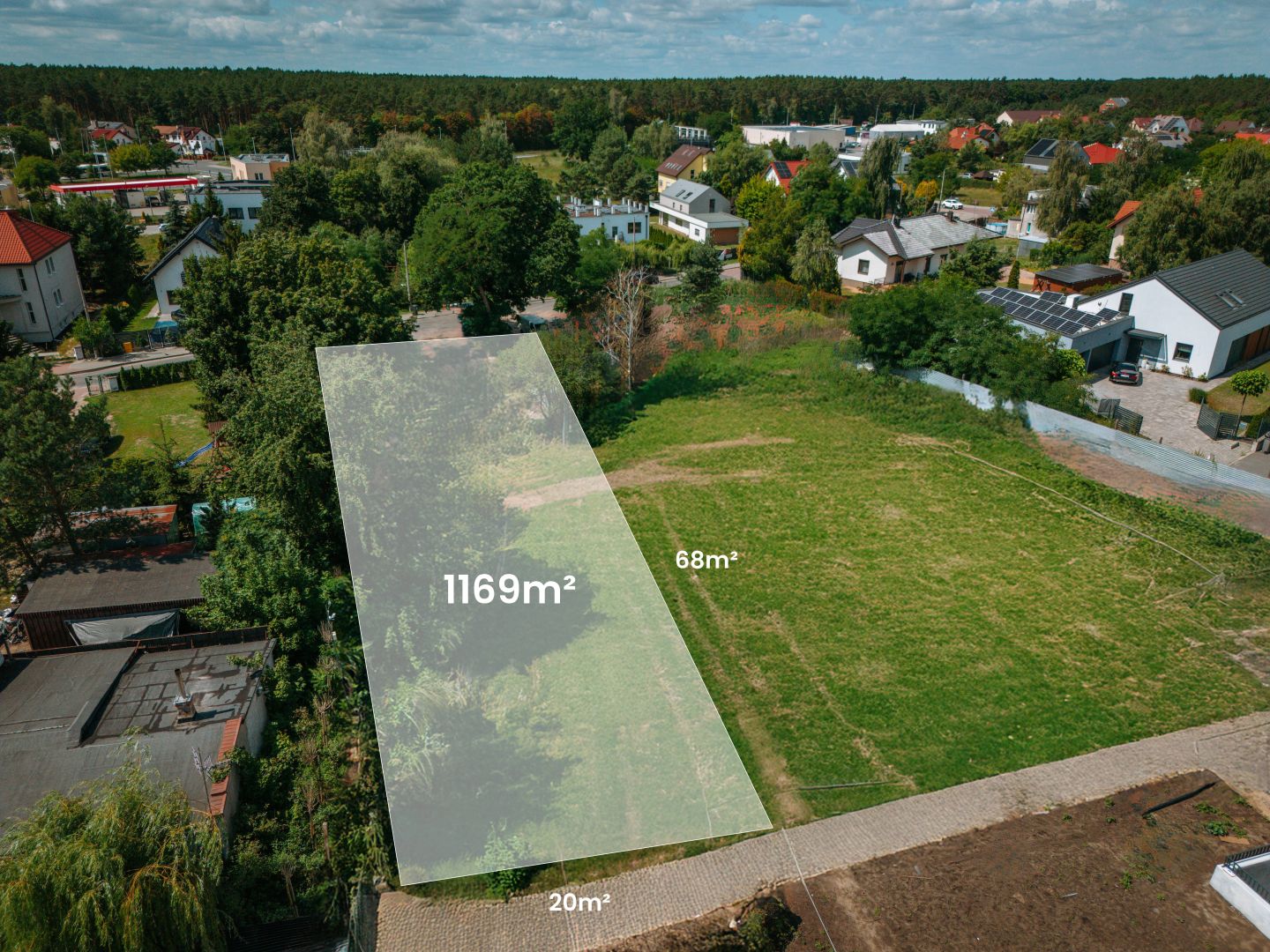 Plot | Wrzosy | Warzywna street | 1169 m2 - Plot - Sale - Toruń, Wrzosy