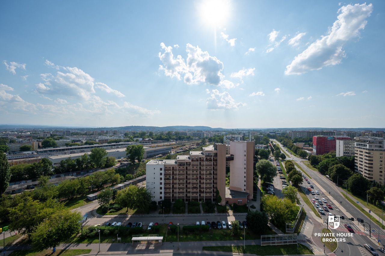 14. piętro, klimatyzacja i super widok | Centrum - Apartment - Rent - Kraków, Krowodrza