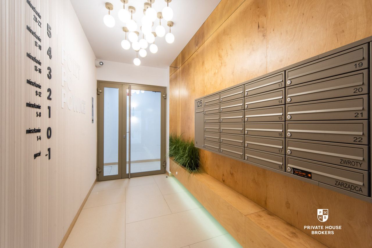 2 rooms | top floor | Port Popowice | Balcony | Parking space and storage unit - Apartment - Rent - Wrocław, Fabryczna