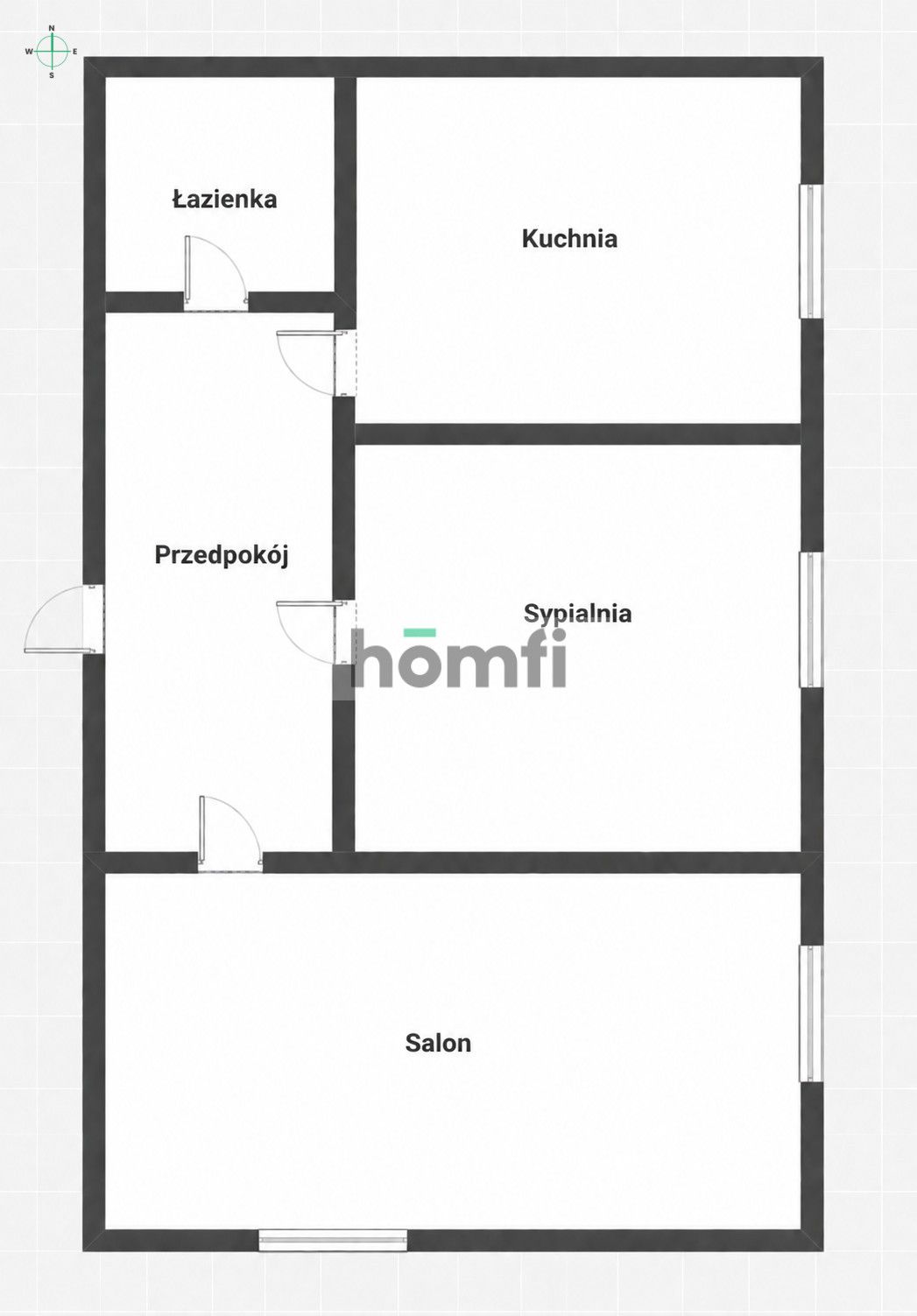 2-room apartment | 47 m² | Polesie - Apartment - Sale - Łódź, Polesie