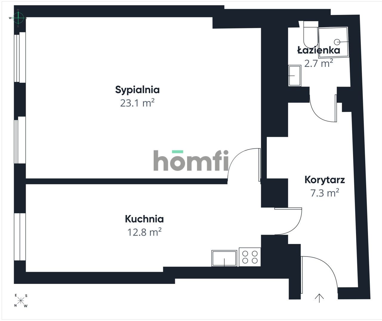 ul. Kościuszki | 45 m2 | piwnica | z potencjałem - Apartment - Sale - Wrocław, Krzyki