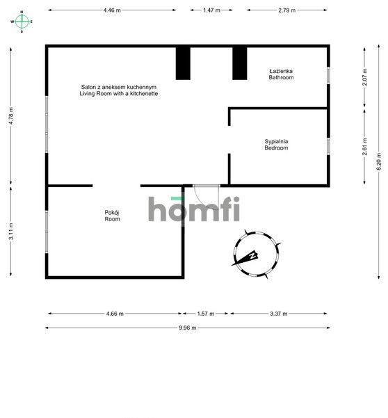 Bright, 3-room apartment in a quiet neighborhood - Квартира - Продаж - Wrocław, Fabryczna / Muchobór Wielki