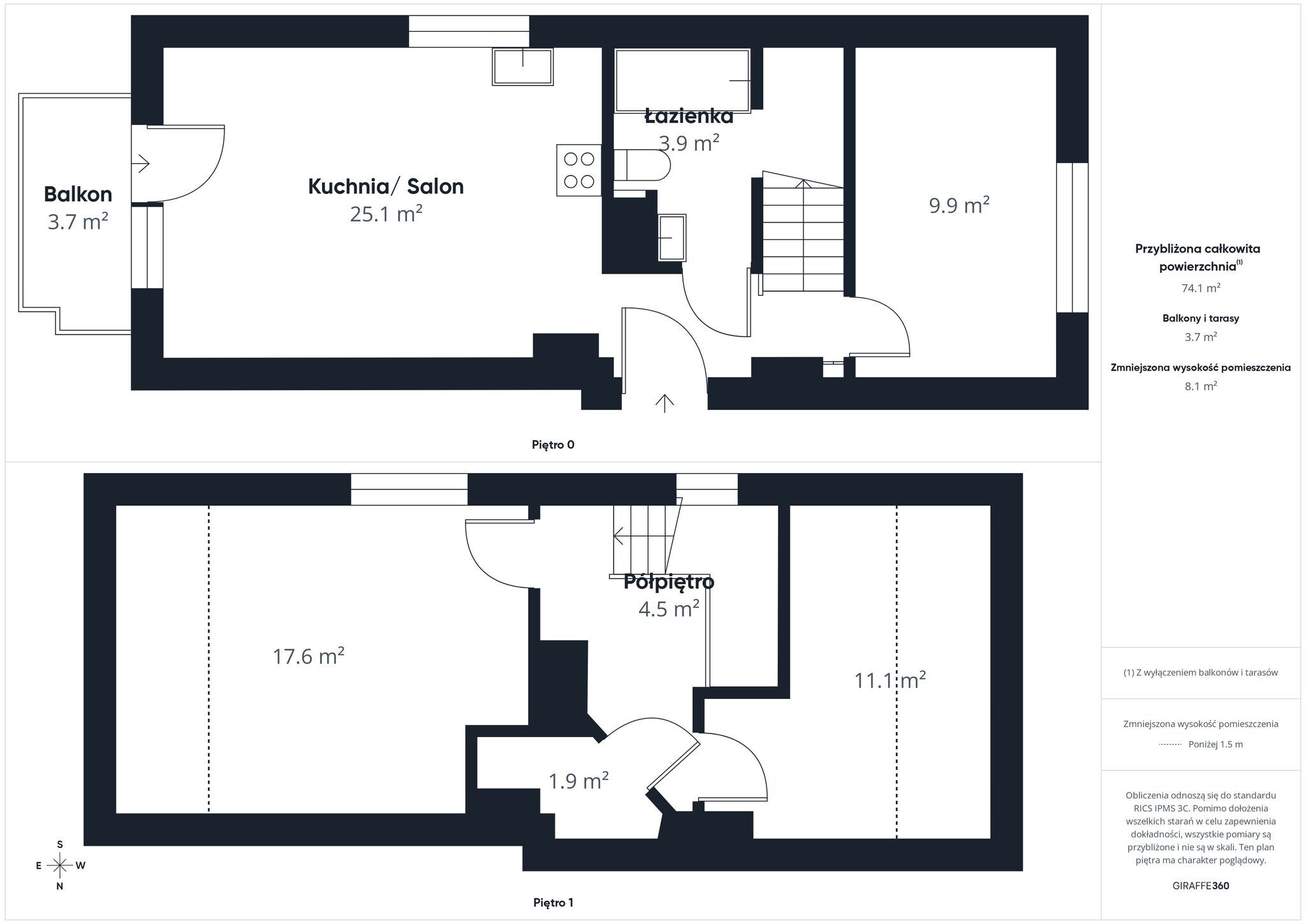 Two-Level Apartment 75 m² | Parking Included - Apartment - Sale - Tczewski, Tczew / Rokitki