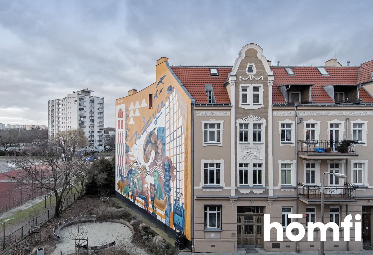 large 3-room apartment in a tenement building - Apartment - Rent - Poznań, Jeżyce / Jeżyce