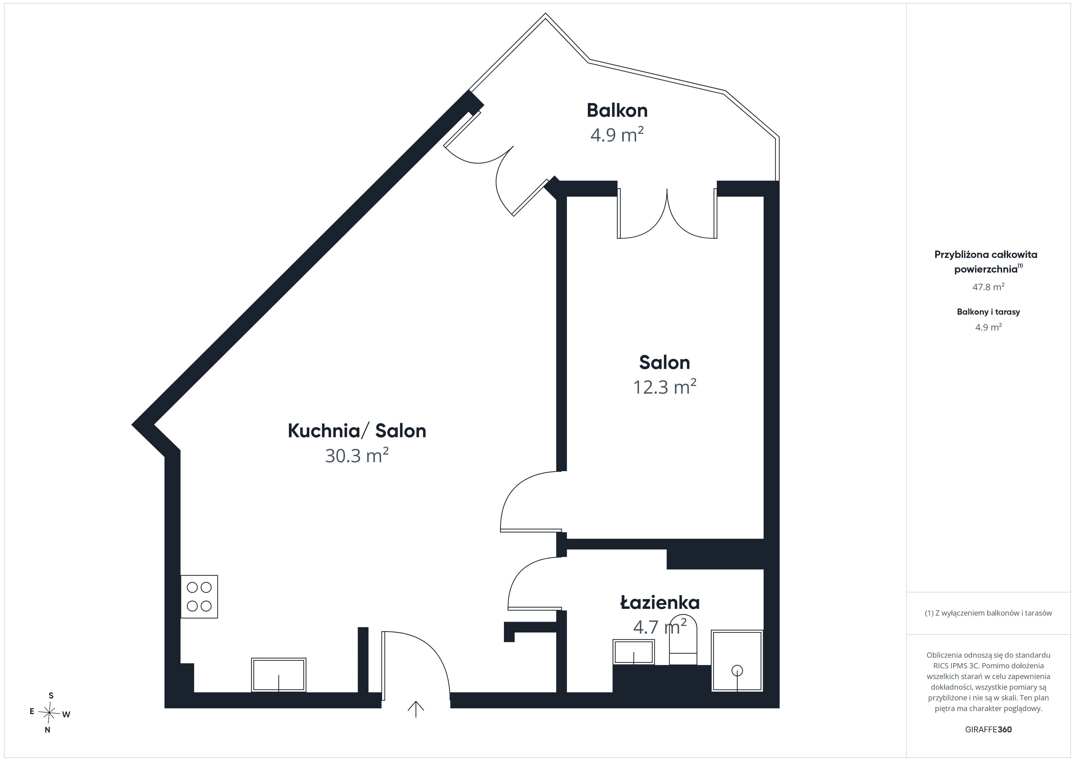 2 Rooms | Ground Floor | Balcony | Tczew - Apartment - Sale - Tczewski, Tczew