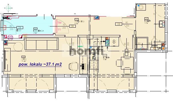 Lokal biurowy . gabinet, 2 pomieszczenia - Lokal użytkowy - Wynajem - Wrocław, Fabryczna / Nowy Dwór